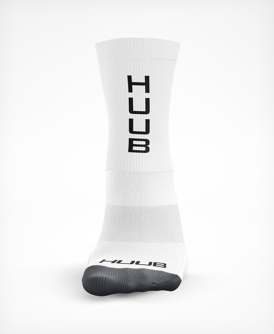 HUUB Cycling Sock - White