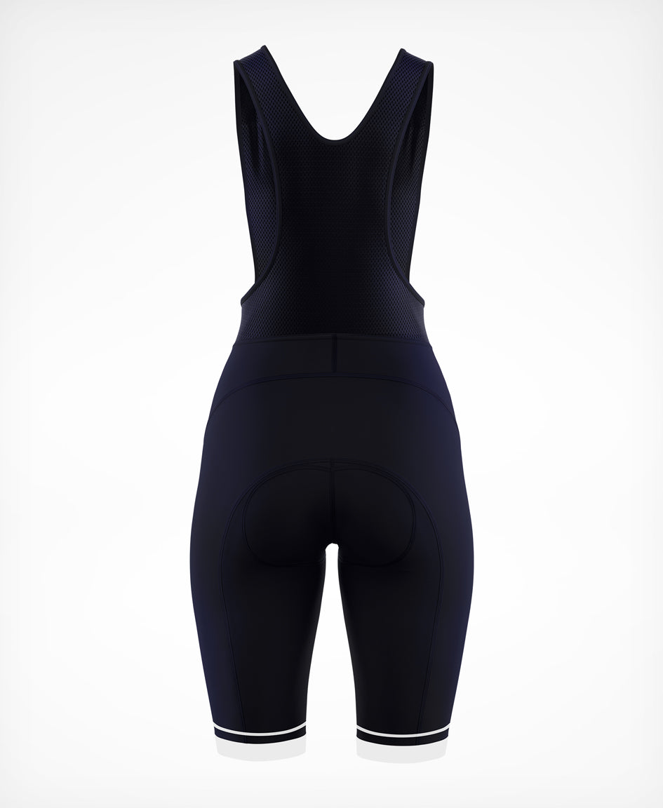 La Fleur Bib Shorts Navy - Women's
