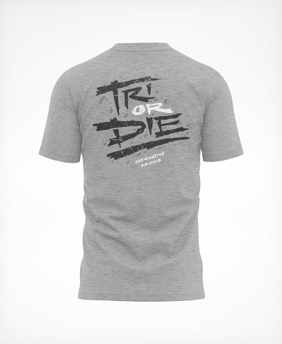 Tri Or Die T-Shirt Grey