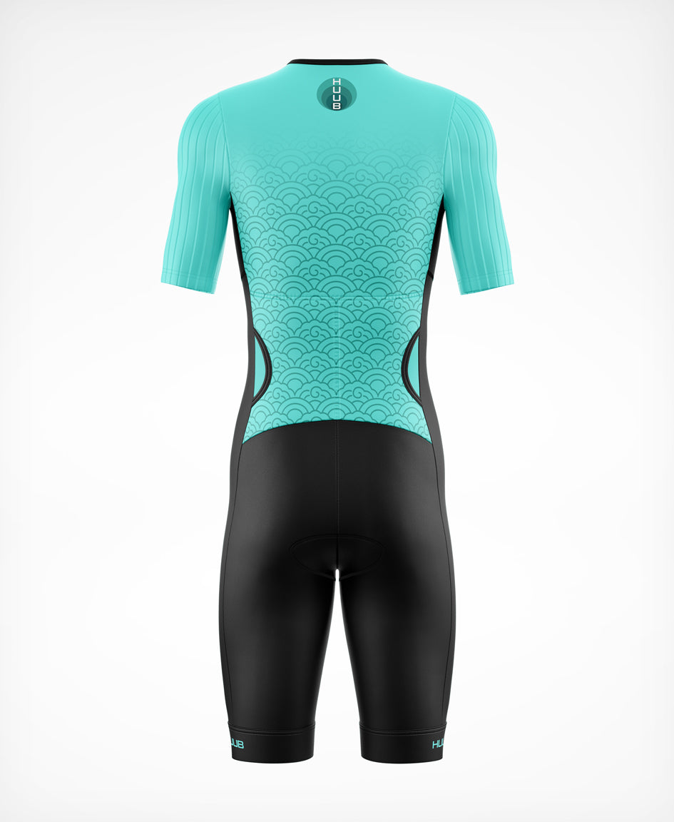 4ME Long Course Tri Suit Green - Women's