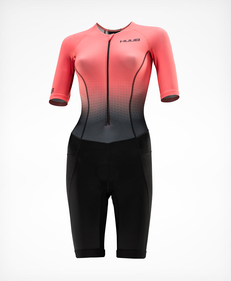 Commit Long Course Tri Suit Coral - Damen