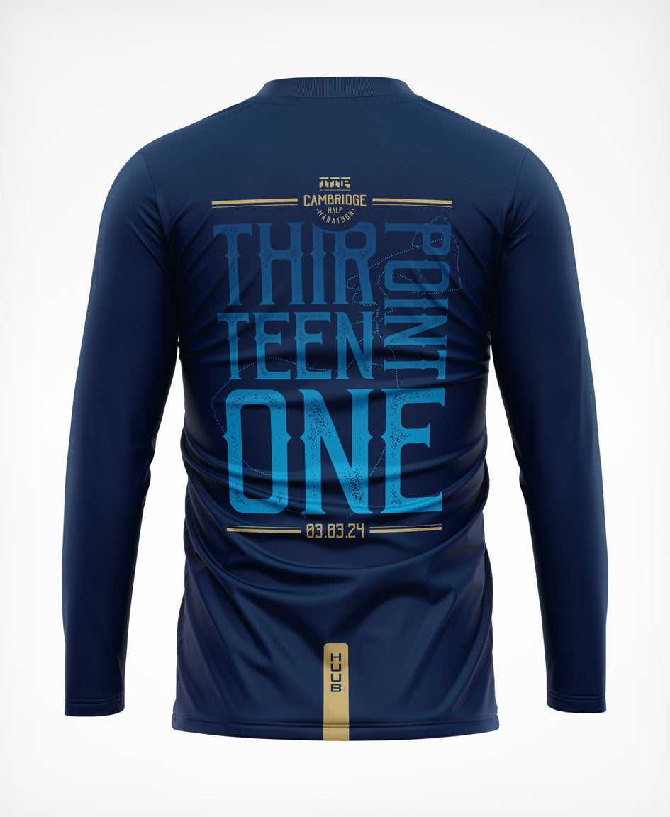 Cambridge Half Technical Long Sleeve Navy