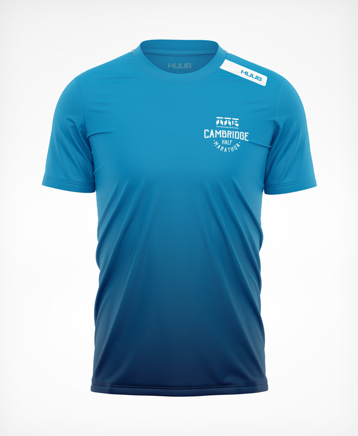 Cambridge Half Technical T-Shirt Blau Fade