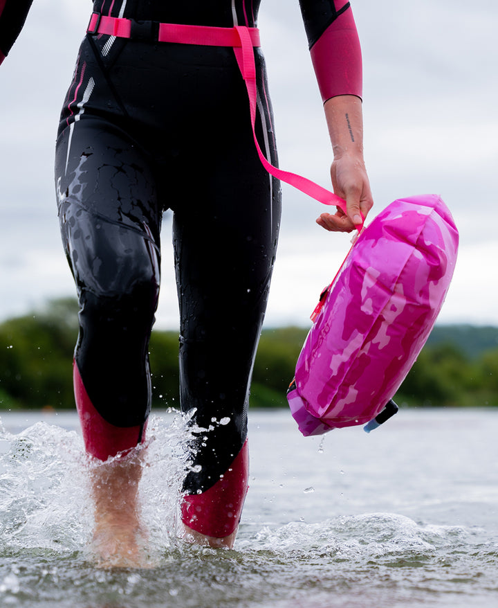 HUUB Sicherheitsschleppschwimmer - Pink Camo