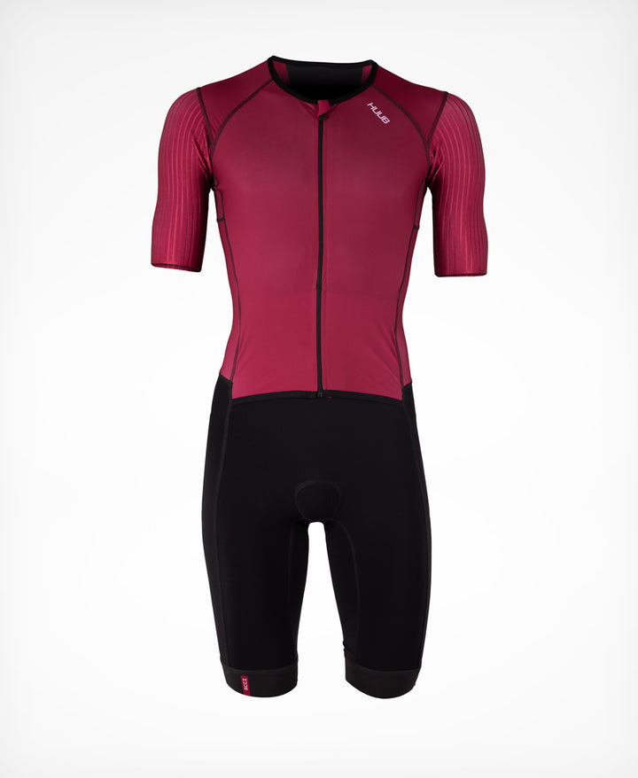 Earo Pro Aero Tri Suit Burgund/Schwarz - Men's