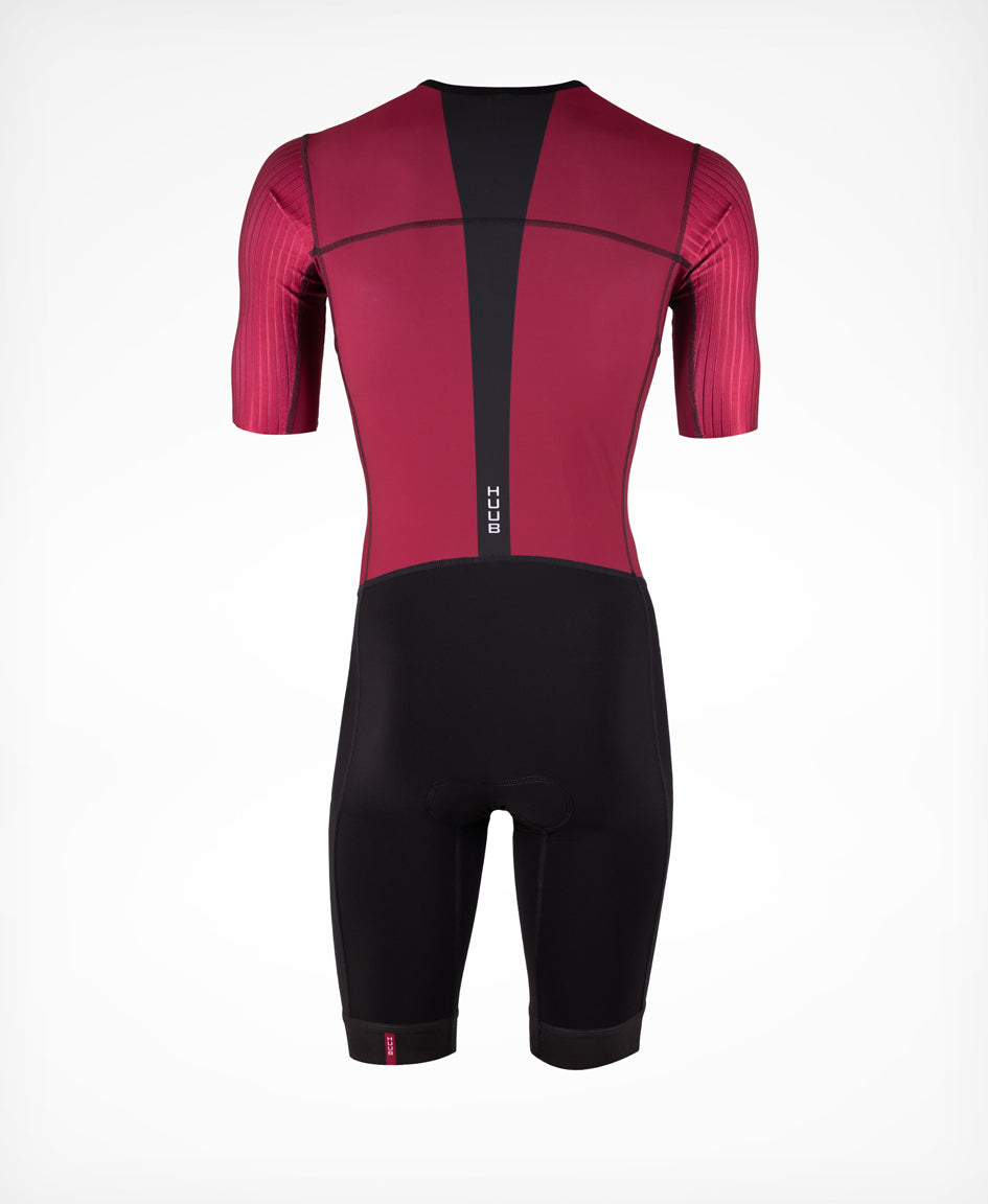Earo Pro Aero Tri Suit Burgund/Schwarz - Men's