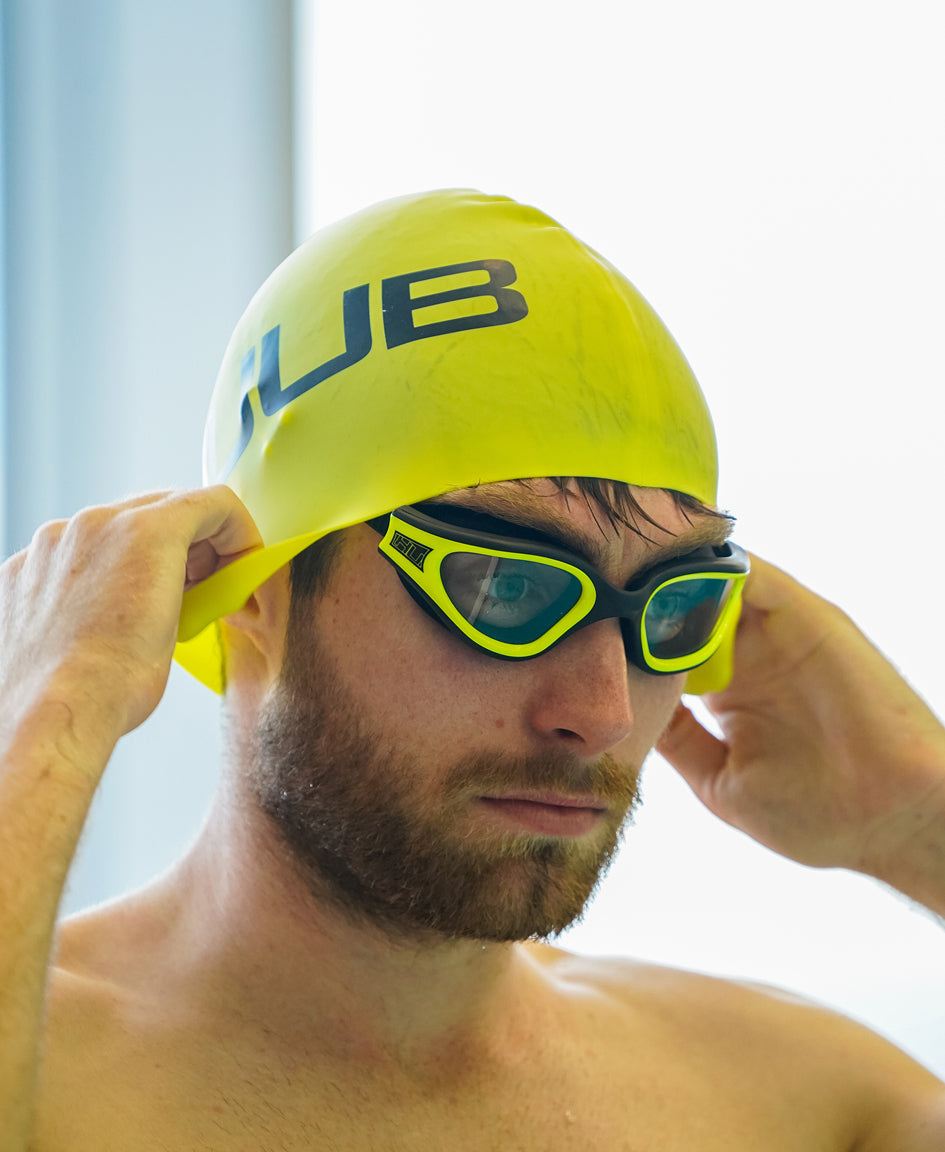 Silikon-Schwimmkappe - Fluo Gelb