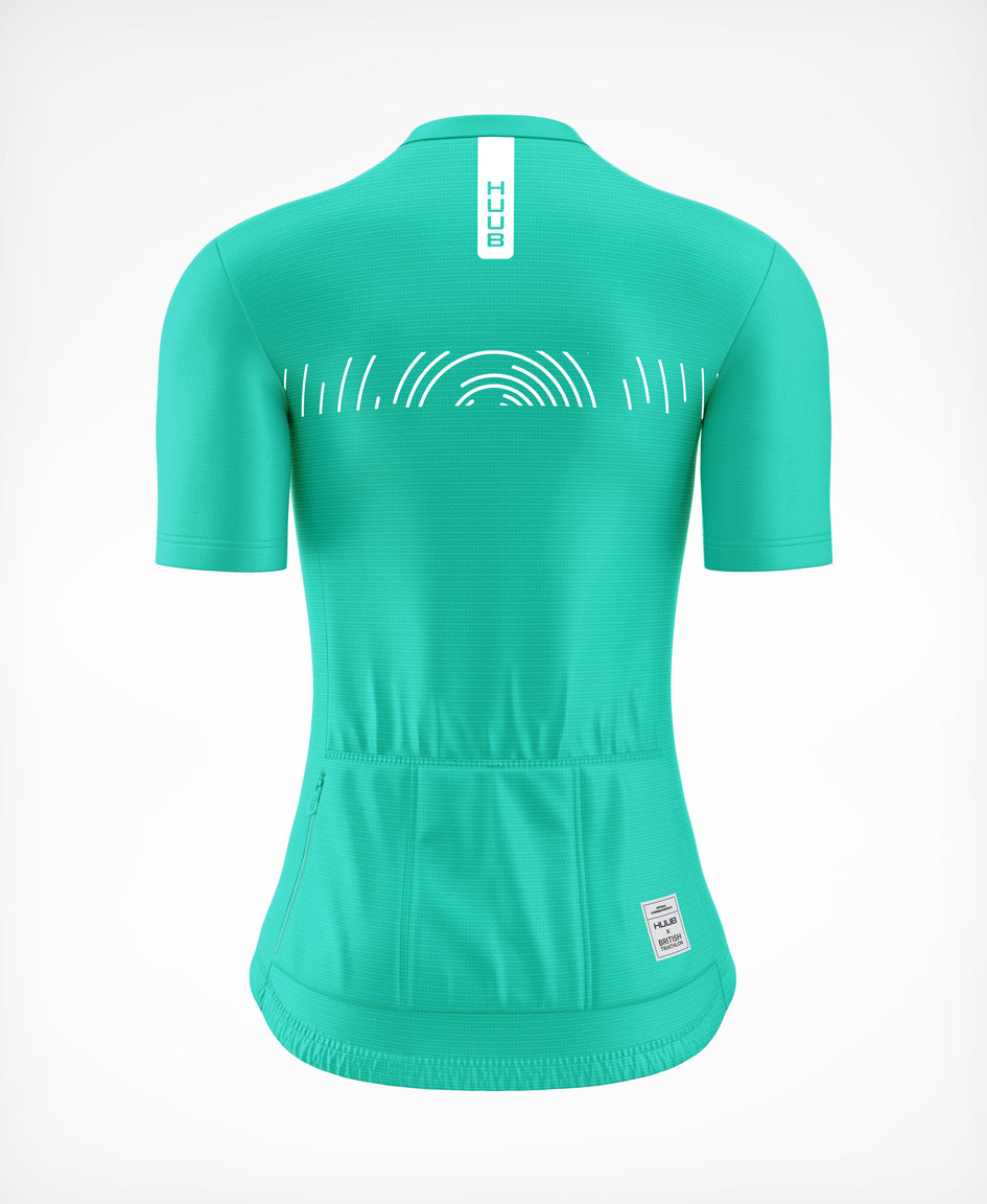 HUUB X British Triathlon Pro Jersey Green - Women's