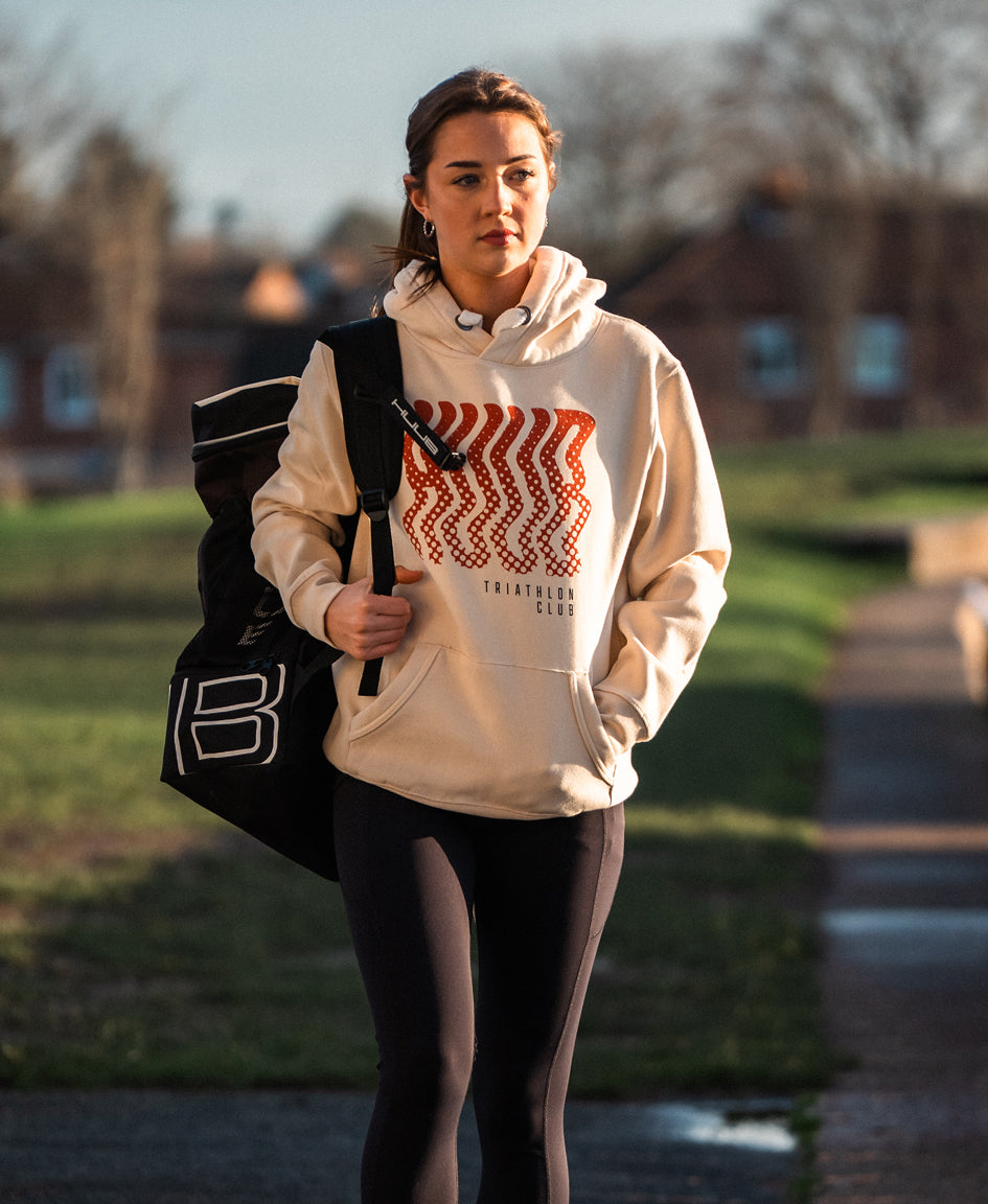 Wave Hoodie – Cremefarben