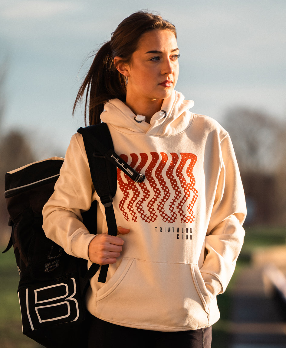 Wave Hoodie – Cremefarben