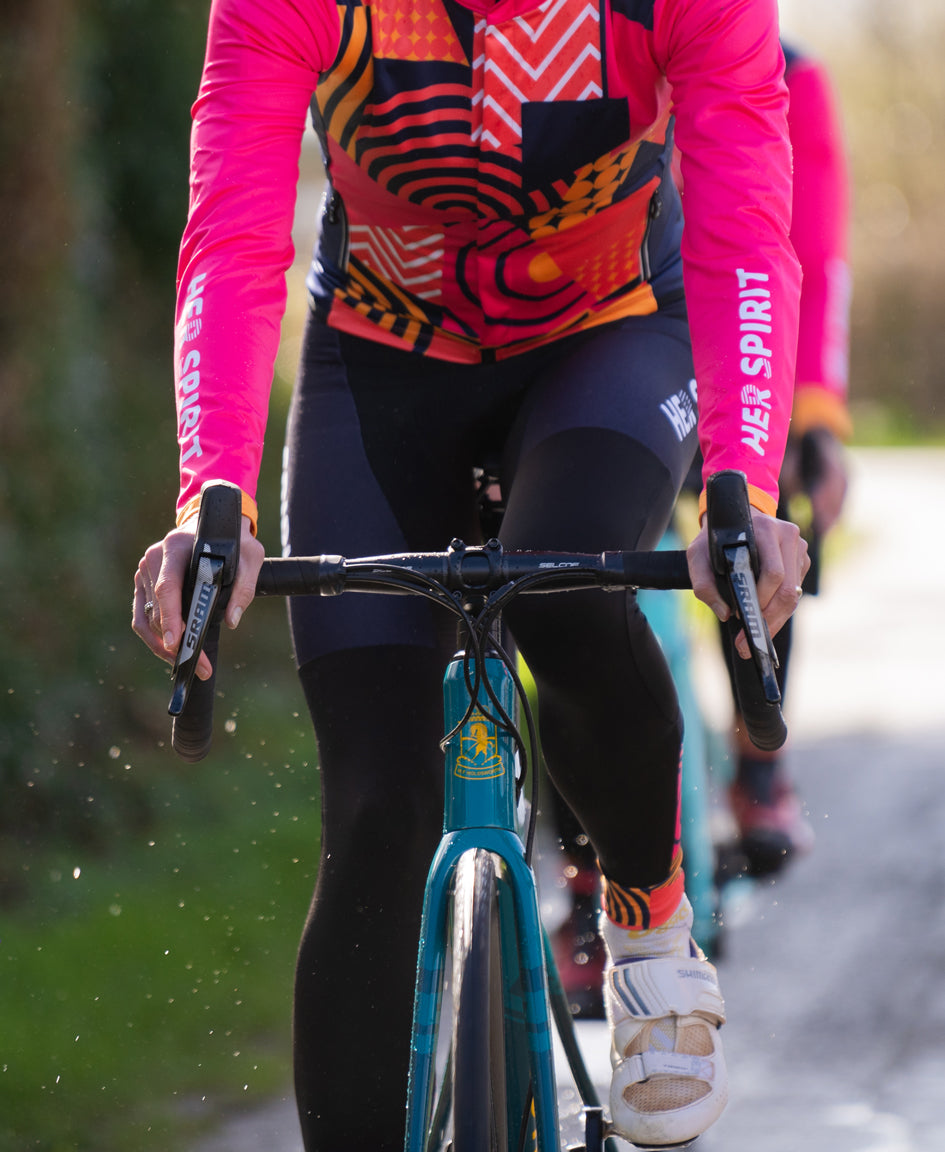 Her Spirit Thermal Bib Tights Patchwork - Damen