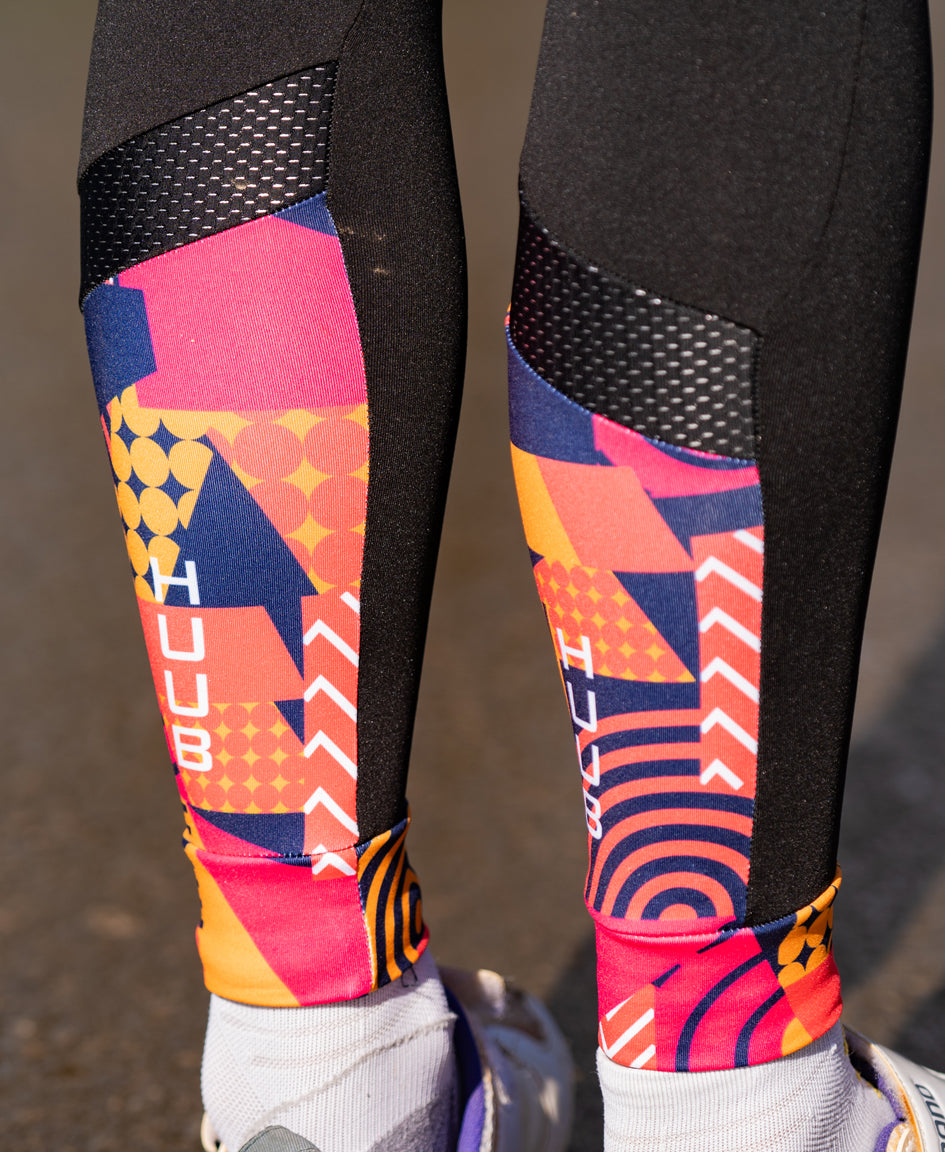 Her Spirit Thermal Bib Tights Patchwork - Damen