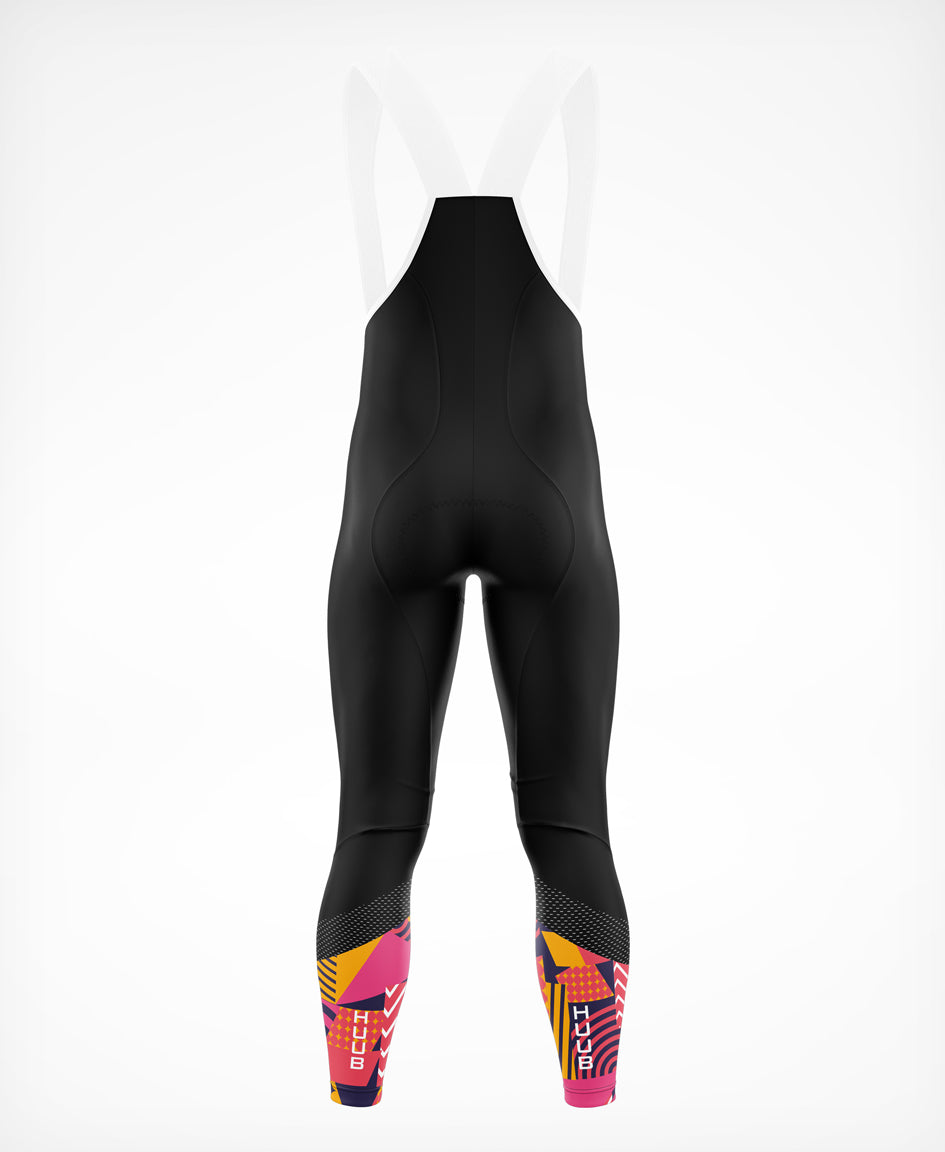 Her Spirit Thermal Bib Tights Patchwork - Damen