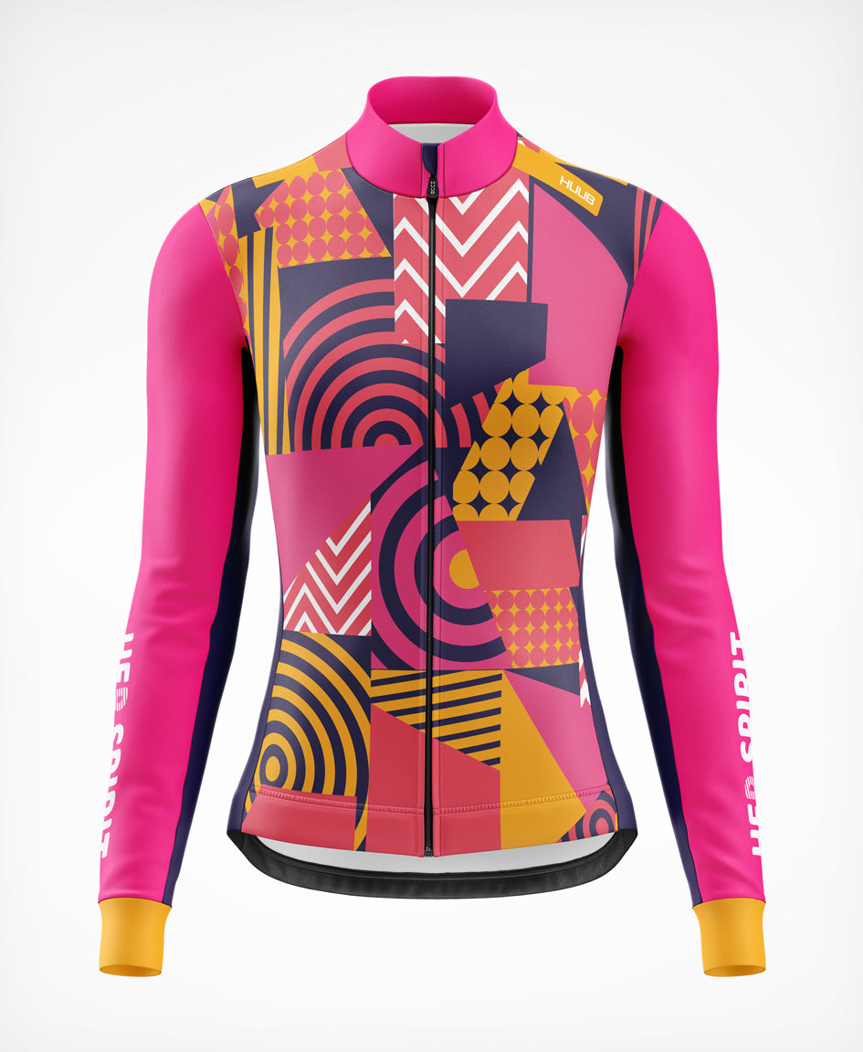 Her Spirit Thermal Long Sleeve Jersey Patchwork - Damen