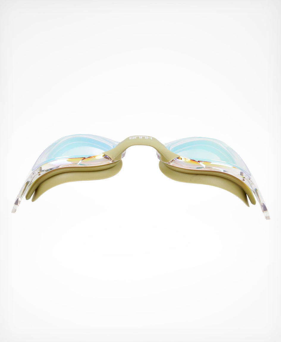 Lurz Schwimmbrille Salbei - Klarer Goldspiegel