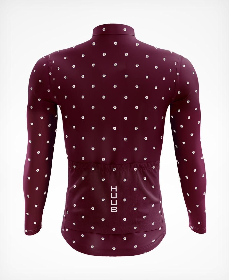 La Fleur Thermal Langarm-Jersey Grape Flowers - Damen