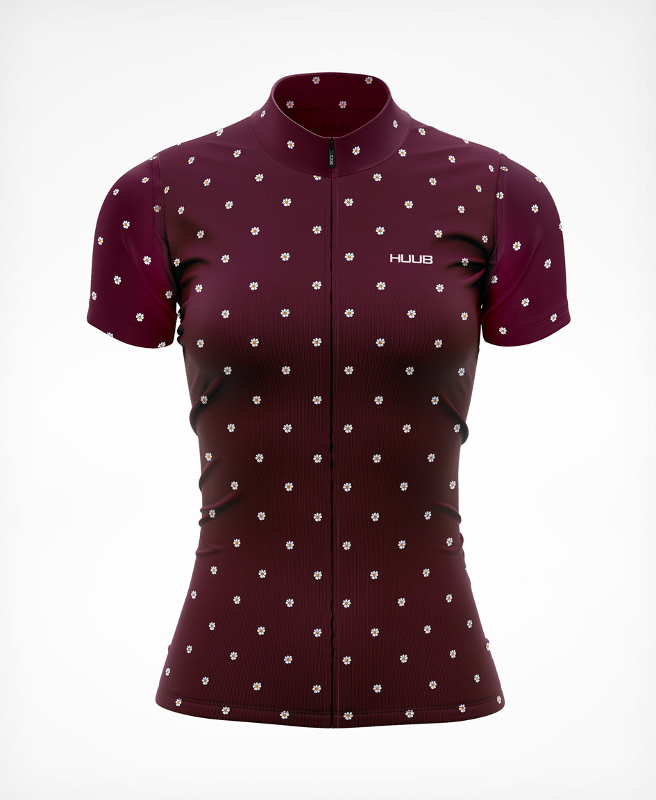 La Fleur Kurzarm-Jersey Grape Flowers - Damen