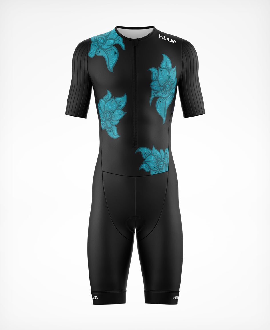 Le Grande Fleur Tri Suit Black- Women's