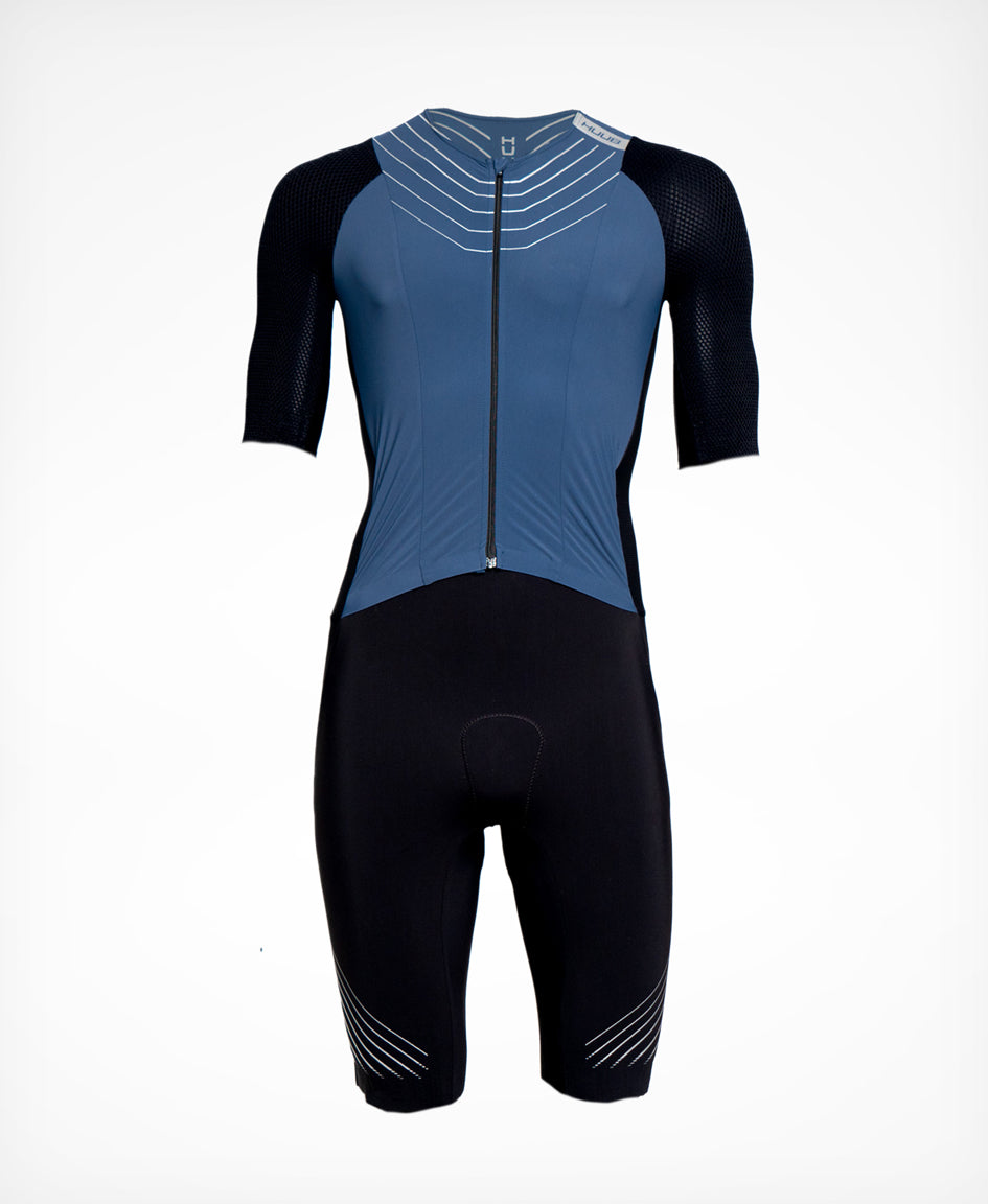Pinnacle Tri Suit Stahlblau - Männer