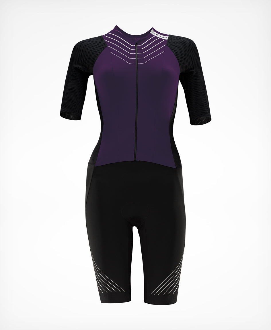Pinnacle Tri Suit Schwarz/Weintraube - Women's