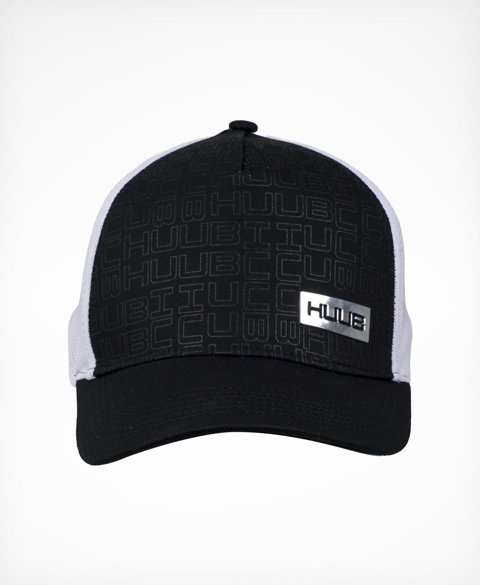 Running Baseball Cap - Black/White