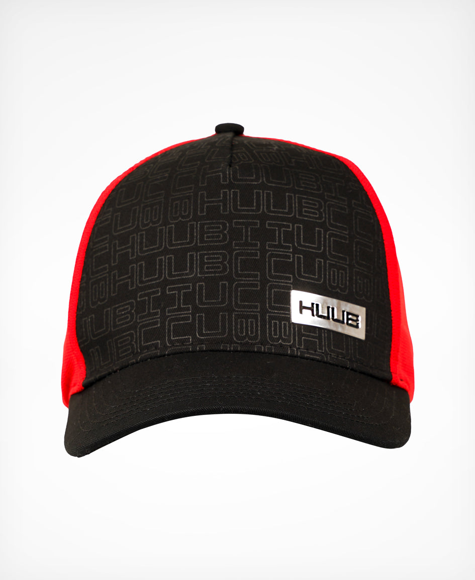 Running Baseball Cap - Black/Red