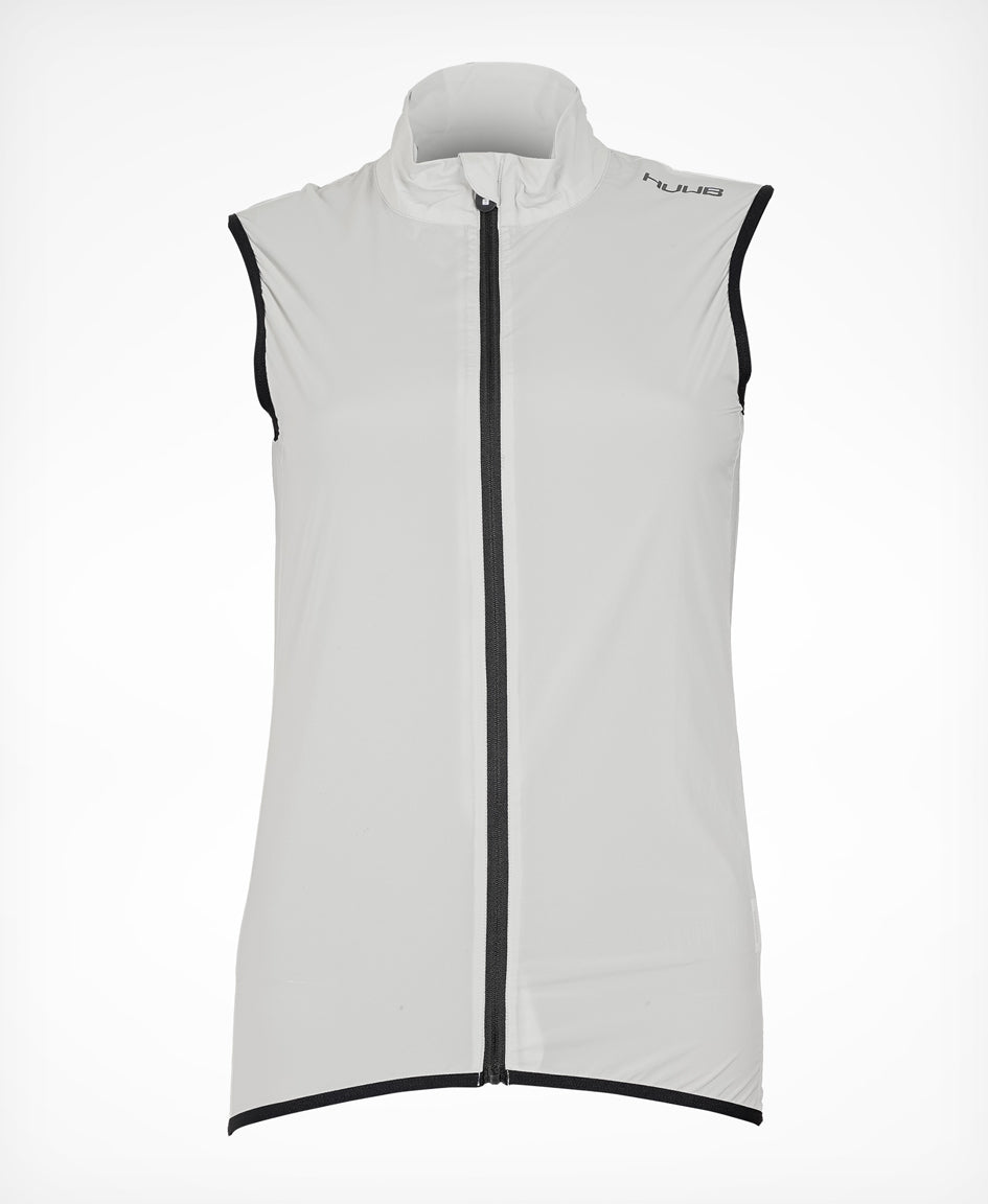 Strada Cycling Lightweight Gilet Light Grey - Women's