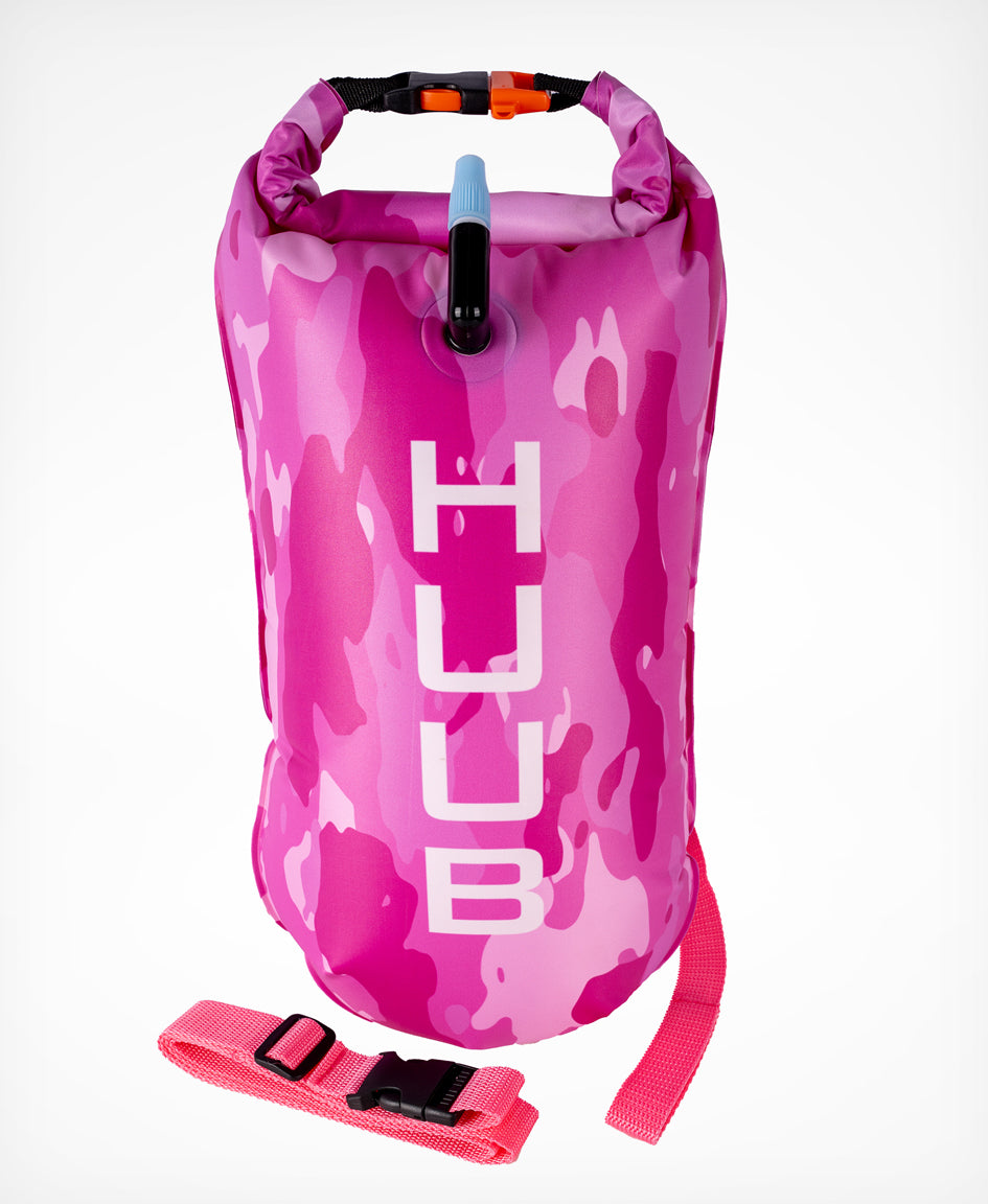 HUUB Sicherheitsschleppschwimmer - Pink Camo