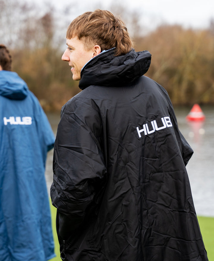 HUUB Wickelmantel Schwarz und Blau - XS/Junior