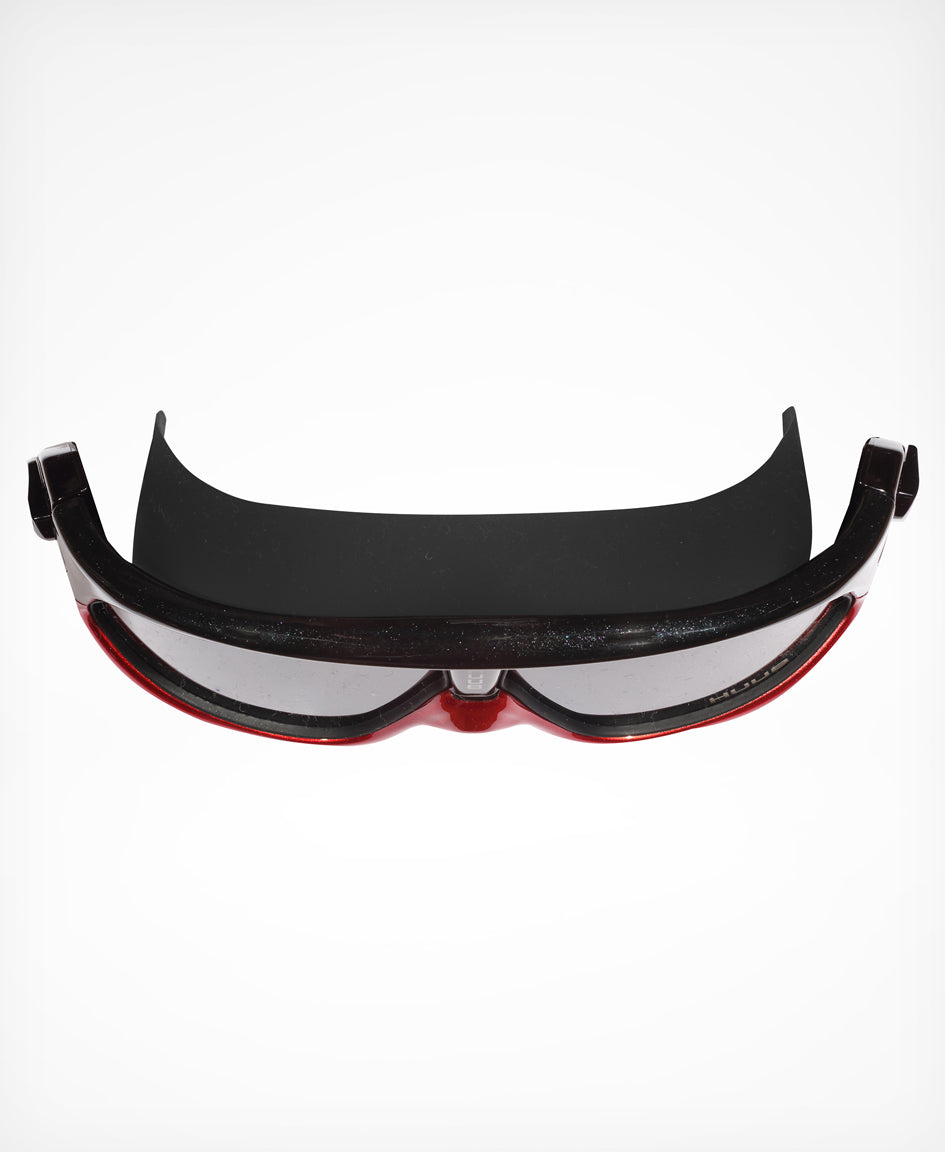 Ryft Open Water Swim Mask Schwarz / Rot - Dark Smoke Lens