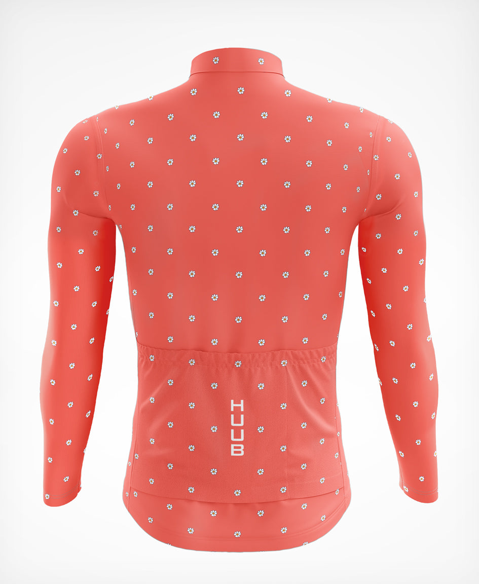 La Fleur Thermal Langarm Trikot Koralle Blumen - Women's