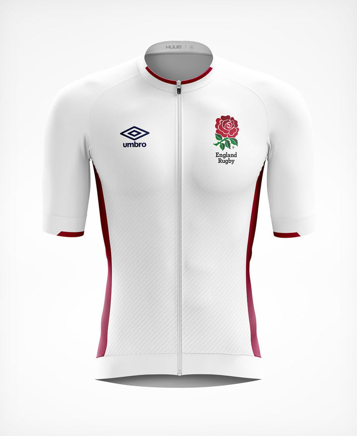 England Rugby Kurzarmtrikot Weiß/Rot - Damen